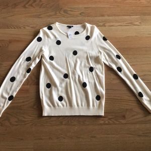 Ann Taylor polka dot sweater